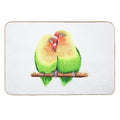 Lovebird Parrots  Long-Lasting Bath Mat