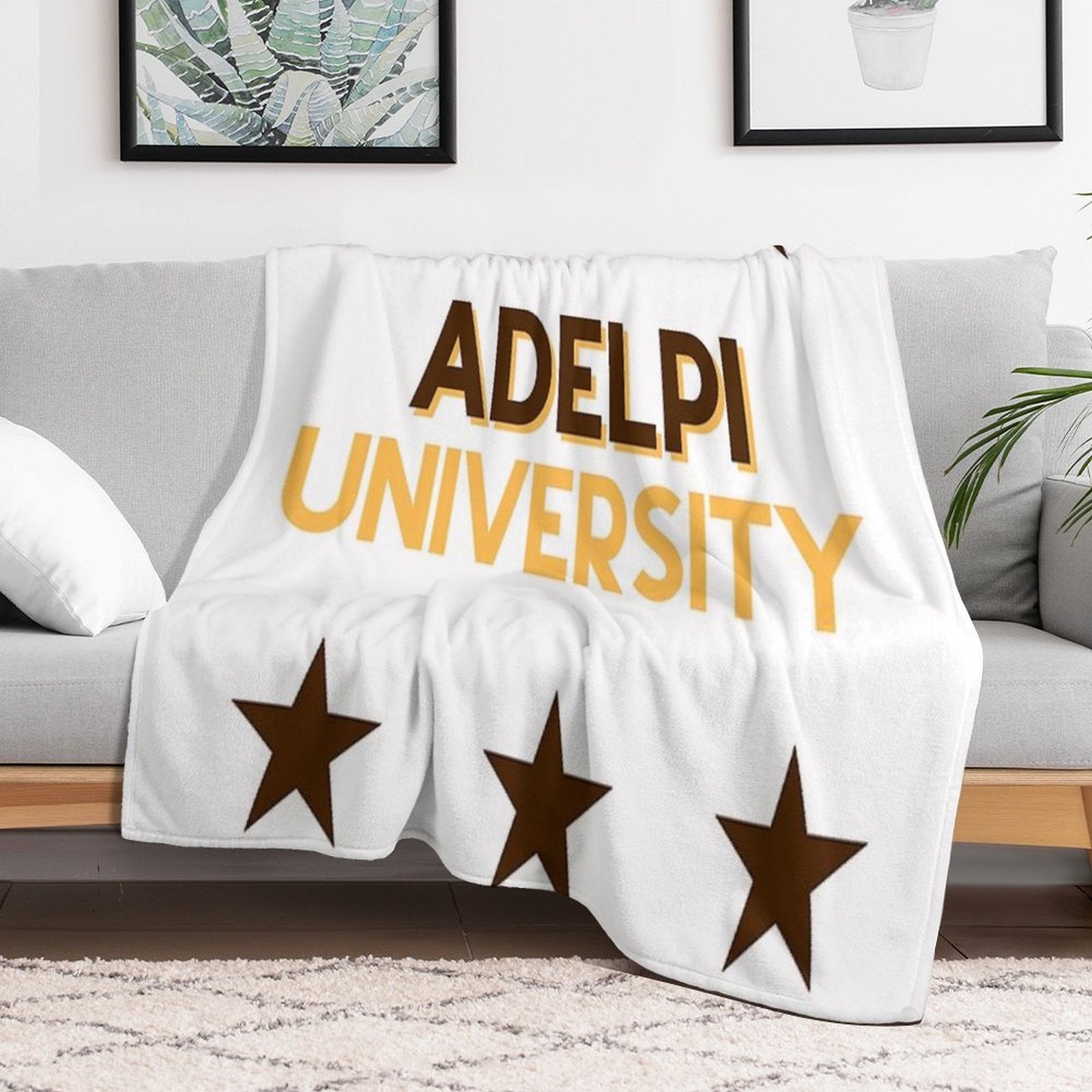 Adelphi University Gift-ready Throw Blanket