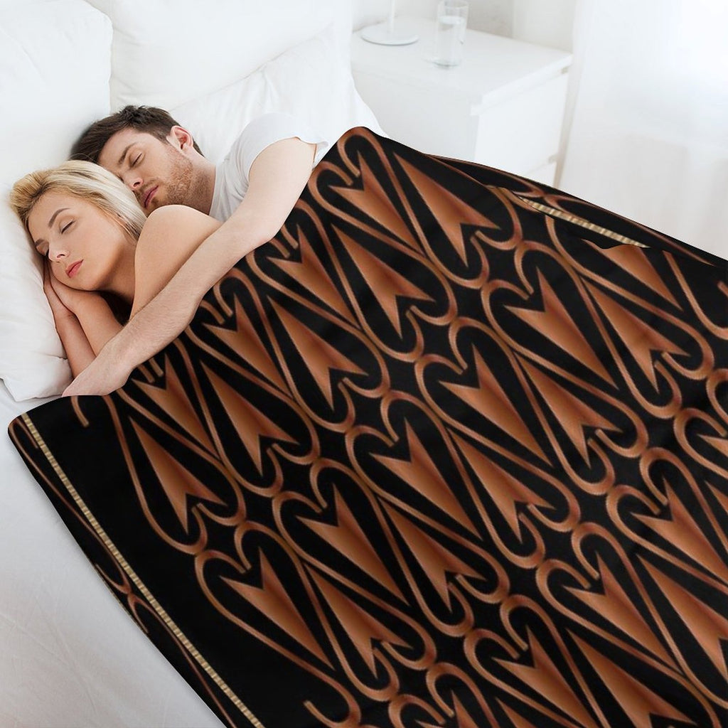 Ethnic Decorative Pattern Plush Throw Blanket
