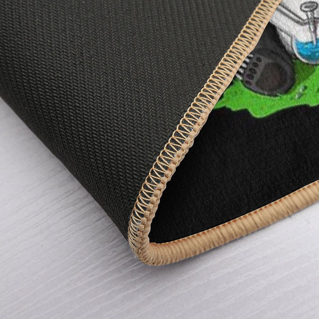Panda Hippie Stoner  Easy Maintenance Bath Mat