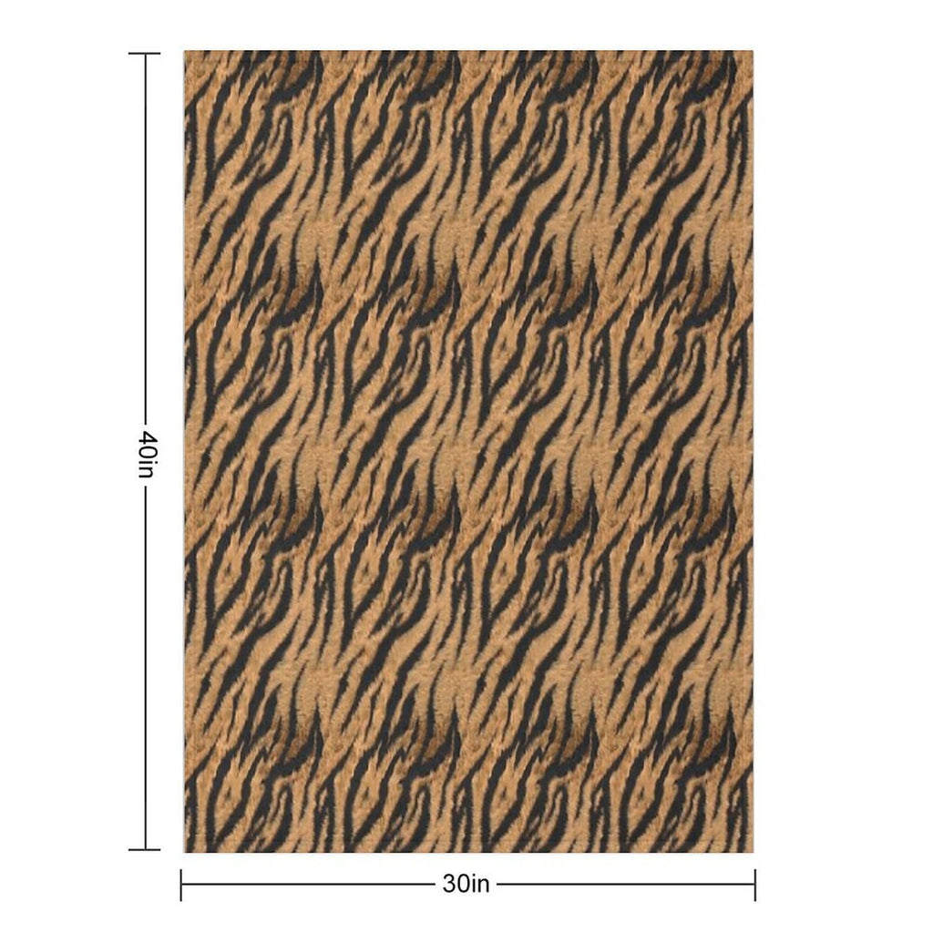 Tiger Print Multi-functional Throw Blanket