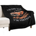 I'm Not Old I'm Classic Funny Car Graphic 1969 Dodge Charger Travel-friendly Throw Blanket