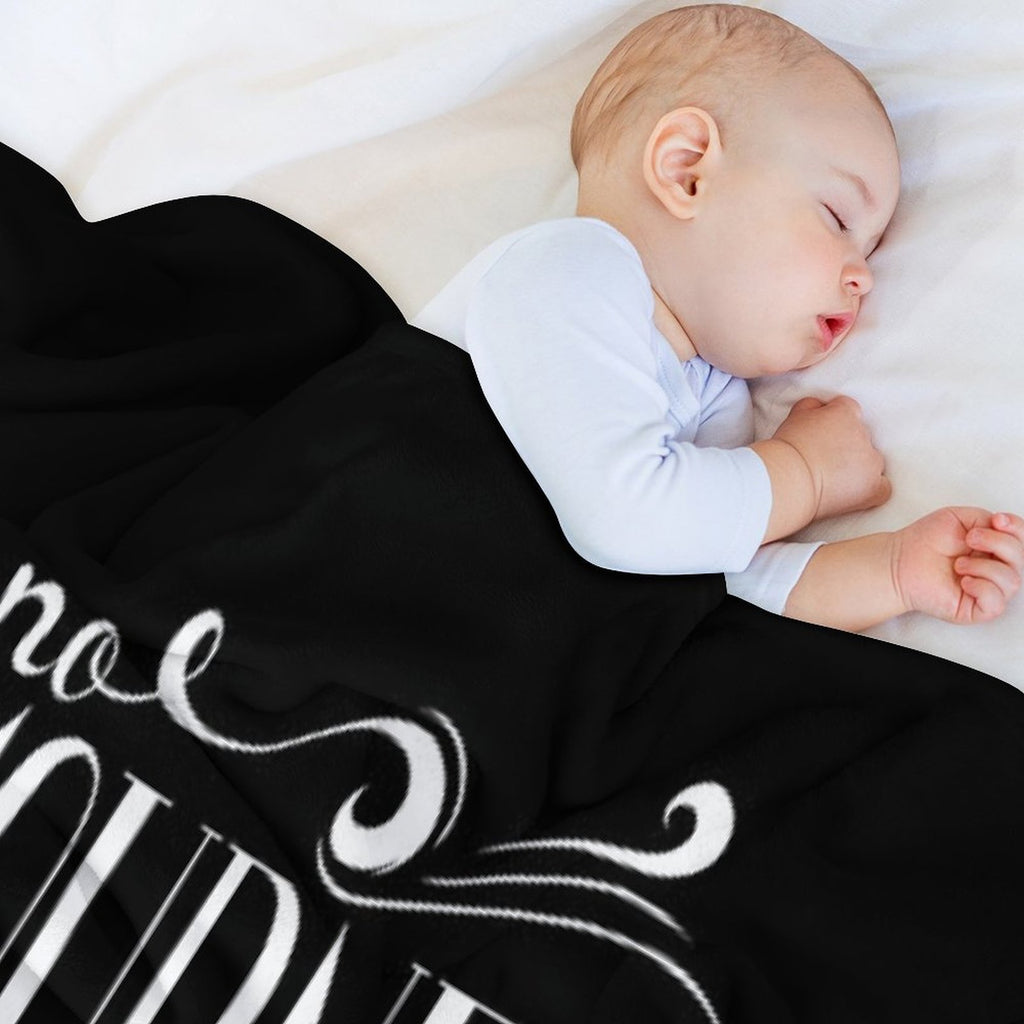 No Mourners. No Funerals Typography Comfort Throw Blanket
