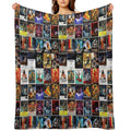 25 Iconic Movies, Movie Poster Collage , Man Cave Poster, Movie Lover Gift Compact Throw Blanket