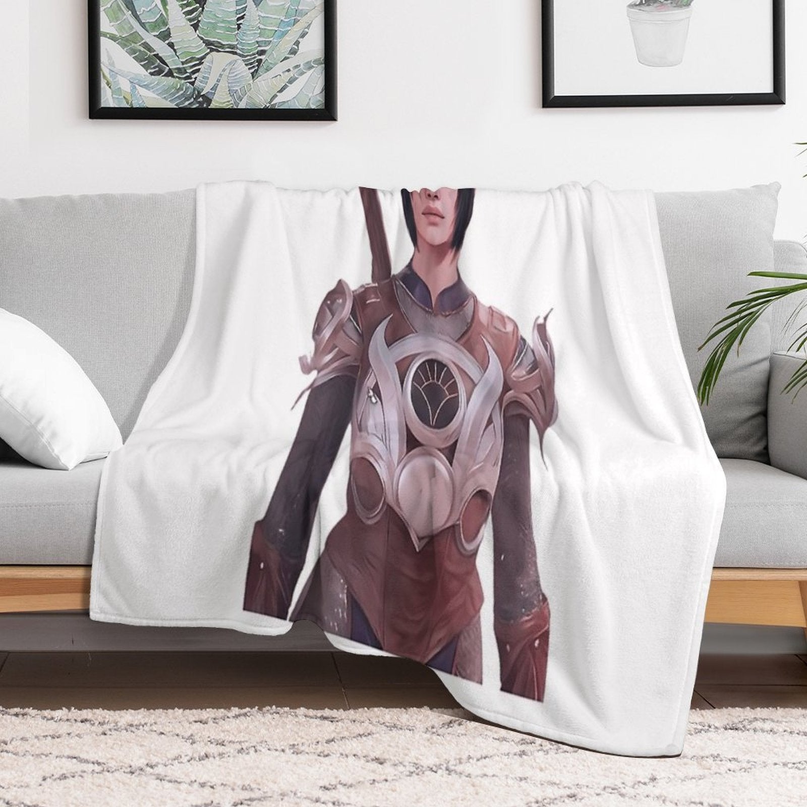Shadowheart Baldurs Gate 3 Lightweight Throw Blanket
