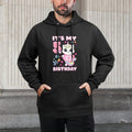 Kids Birthday Girl 5 Years Old, Cat, Unicorn, 5th Birthday Moisture-Wicking Hoodie