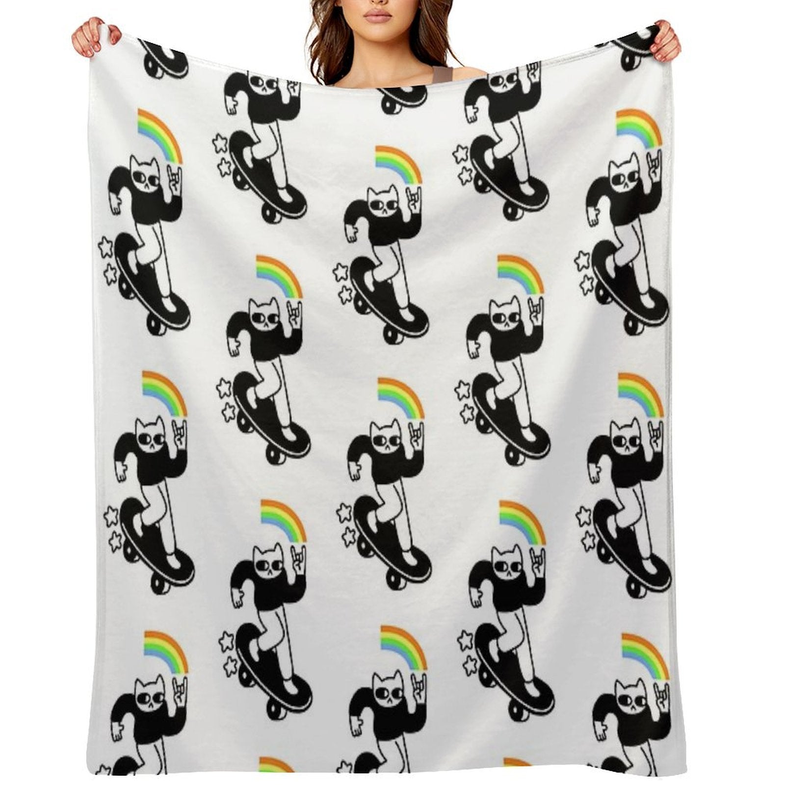 Coolest Cat Multi-functional Throw Blanket