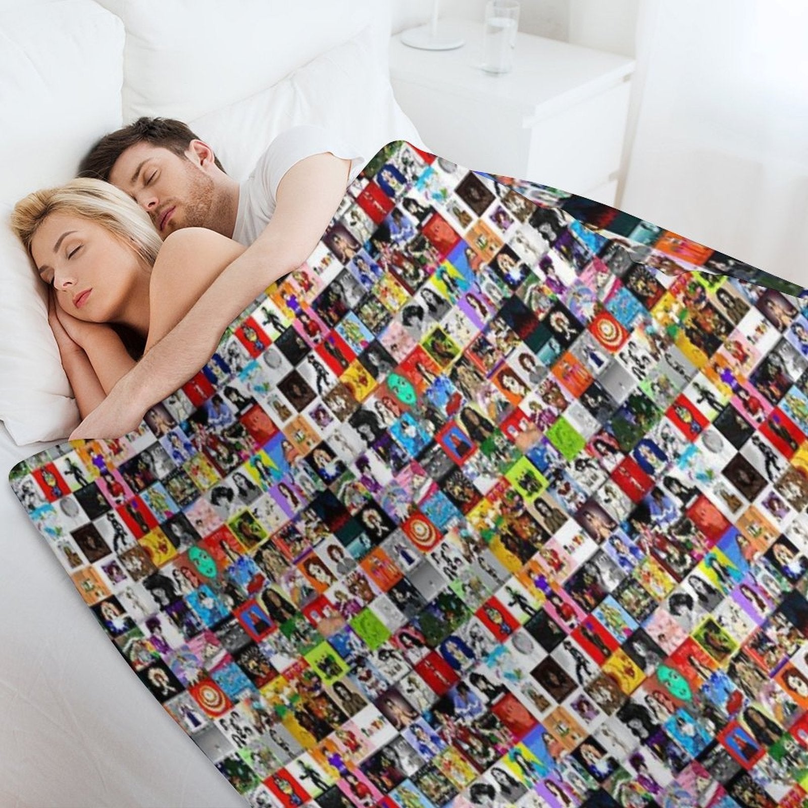 Album Collage 3 Plush Throw Blanket