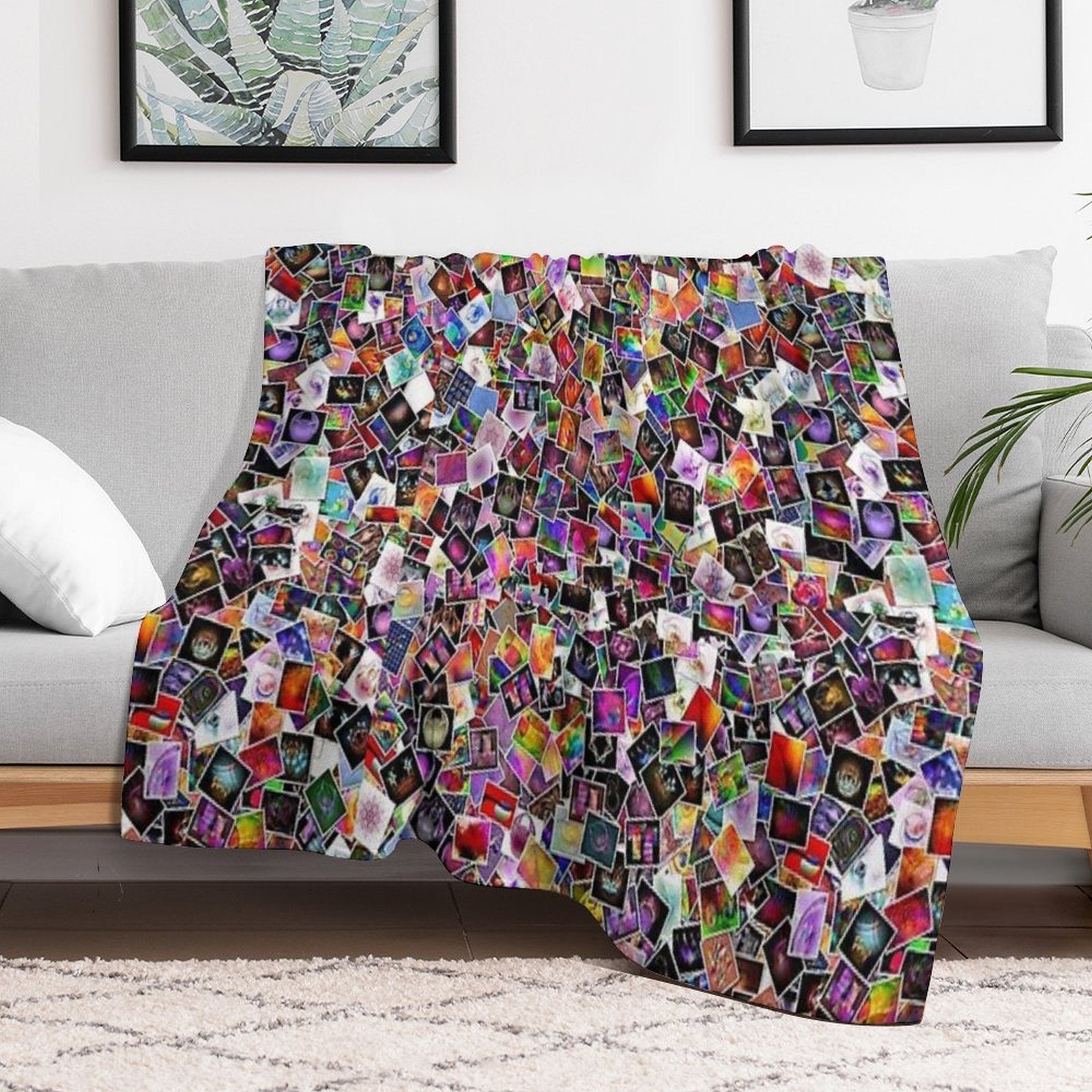 Collage Mania-Available As Art Prints-Mugs,Cases,Duvets,T Shirts,Stickers,etc Velvety-soft Throw Blanket