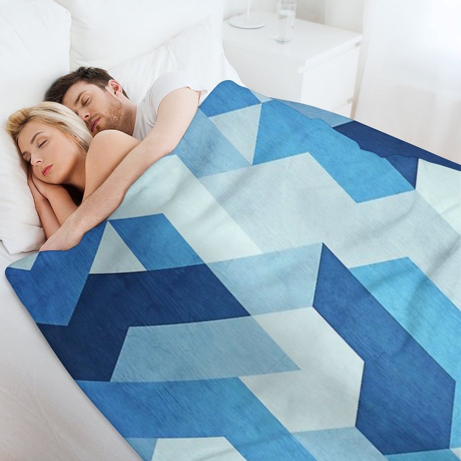 Abstract Geometry Compact Throw Blanket