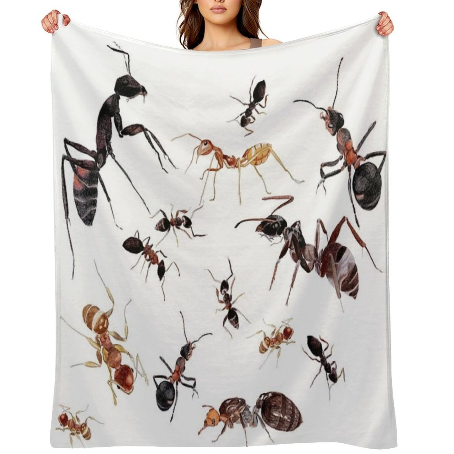 A Medley of Ants Anti-pilling Throw Blanket