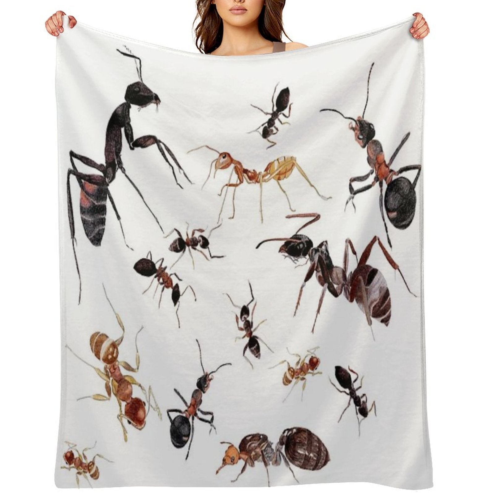 A Medley of Ants Anti-pilling Throw Blanket