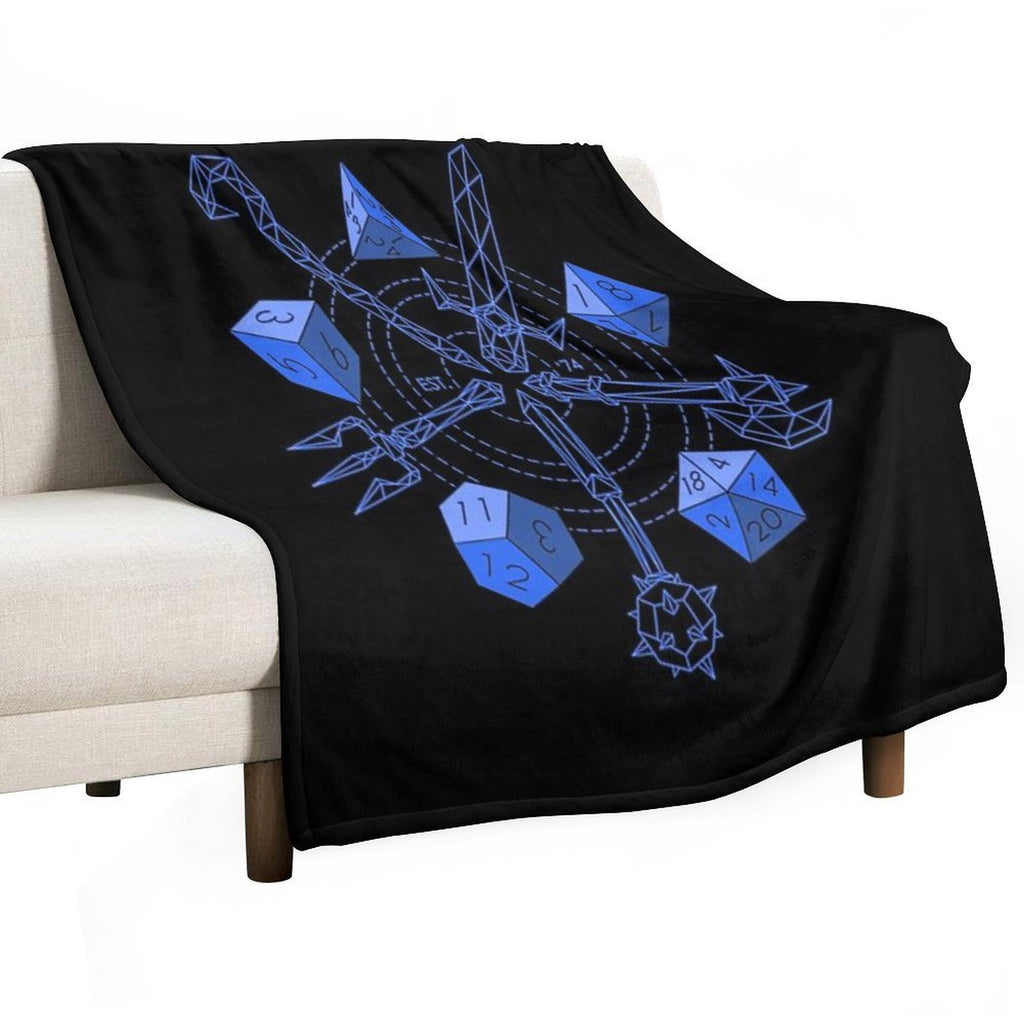 Roleplayer - Choose Your Blue Weapon Eco-conscious Throw Blanket