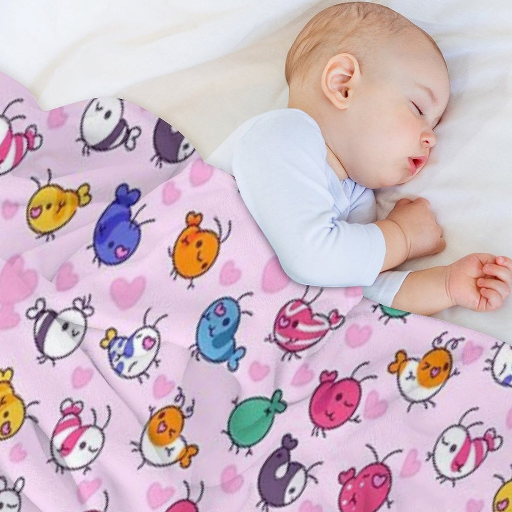 Shrimp Is Love Eco-conscious Throw Blanket