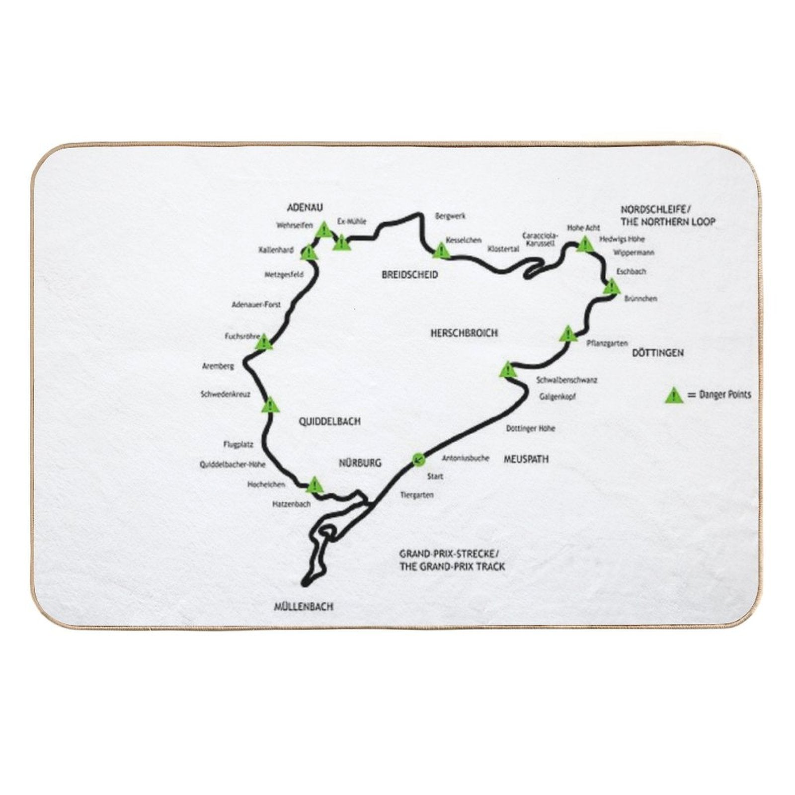 The Green Hell  Repositionable Bath Mat