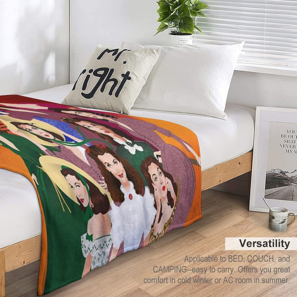 Scarlett O'Hara Compact Throw Blanket