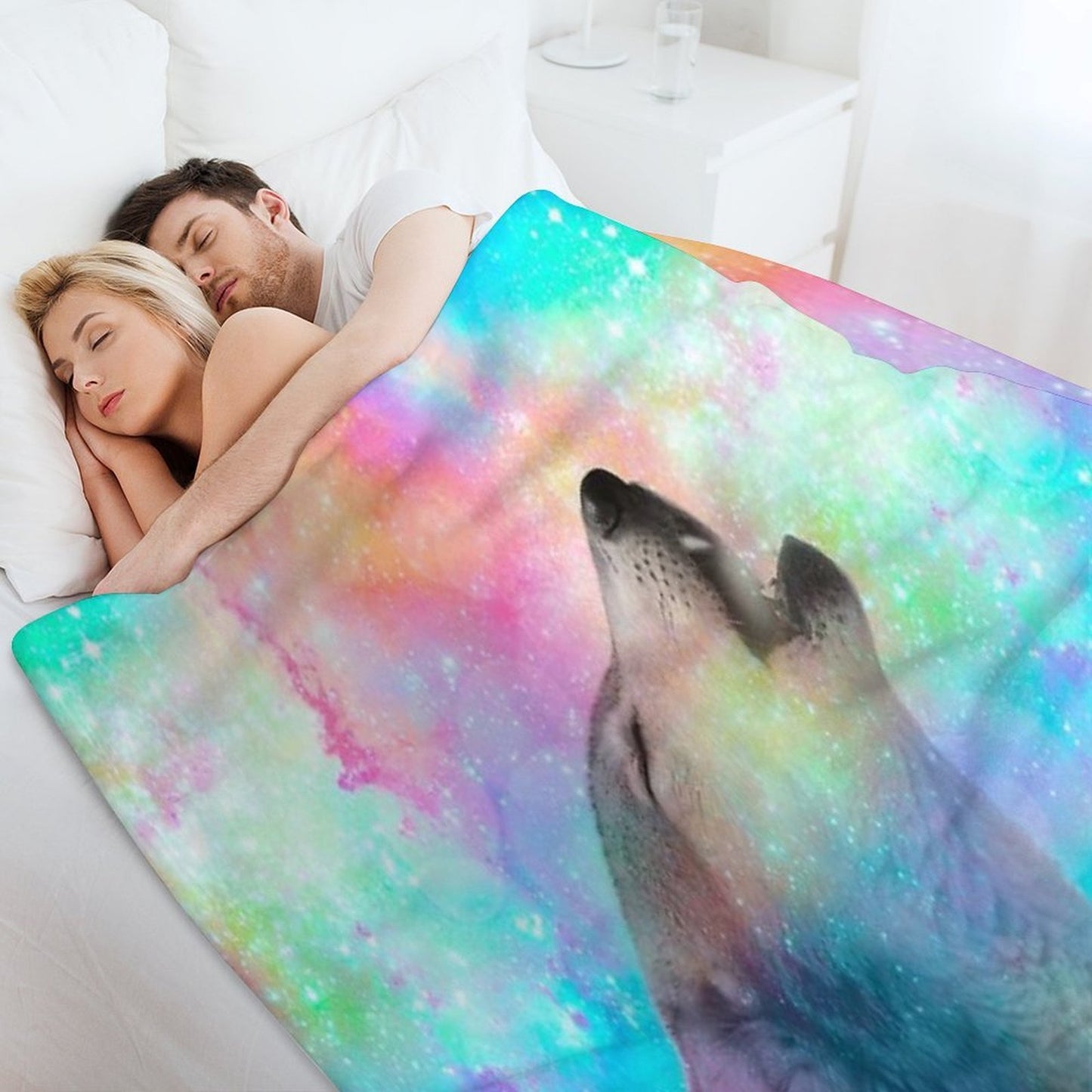 Breathing Dreams Like Air Travel-friendly Throw Blanket