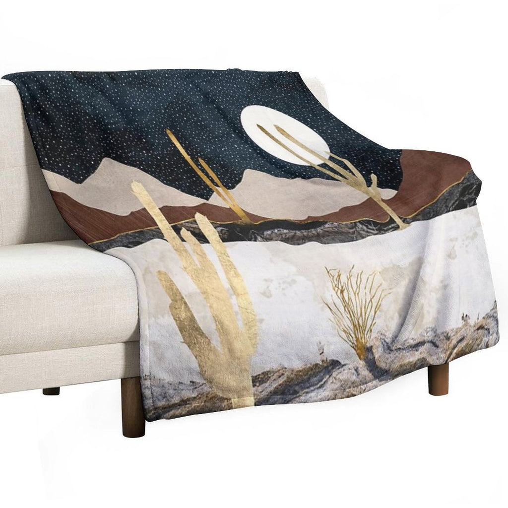 Desert View Quick-dry Throw Blanket