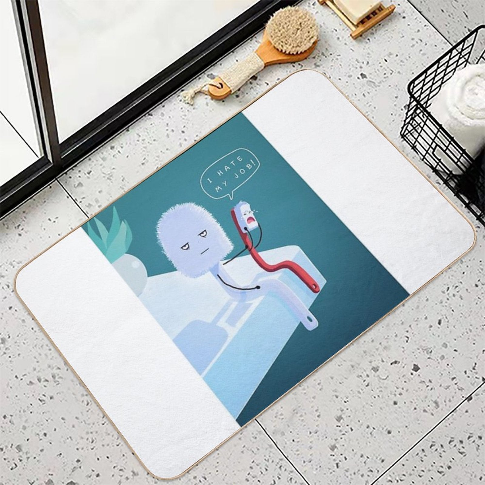 I Hate My Job  Versatile Bath Mat