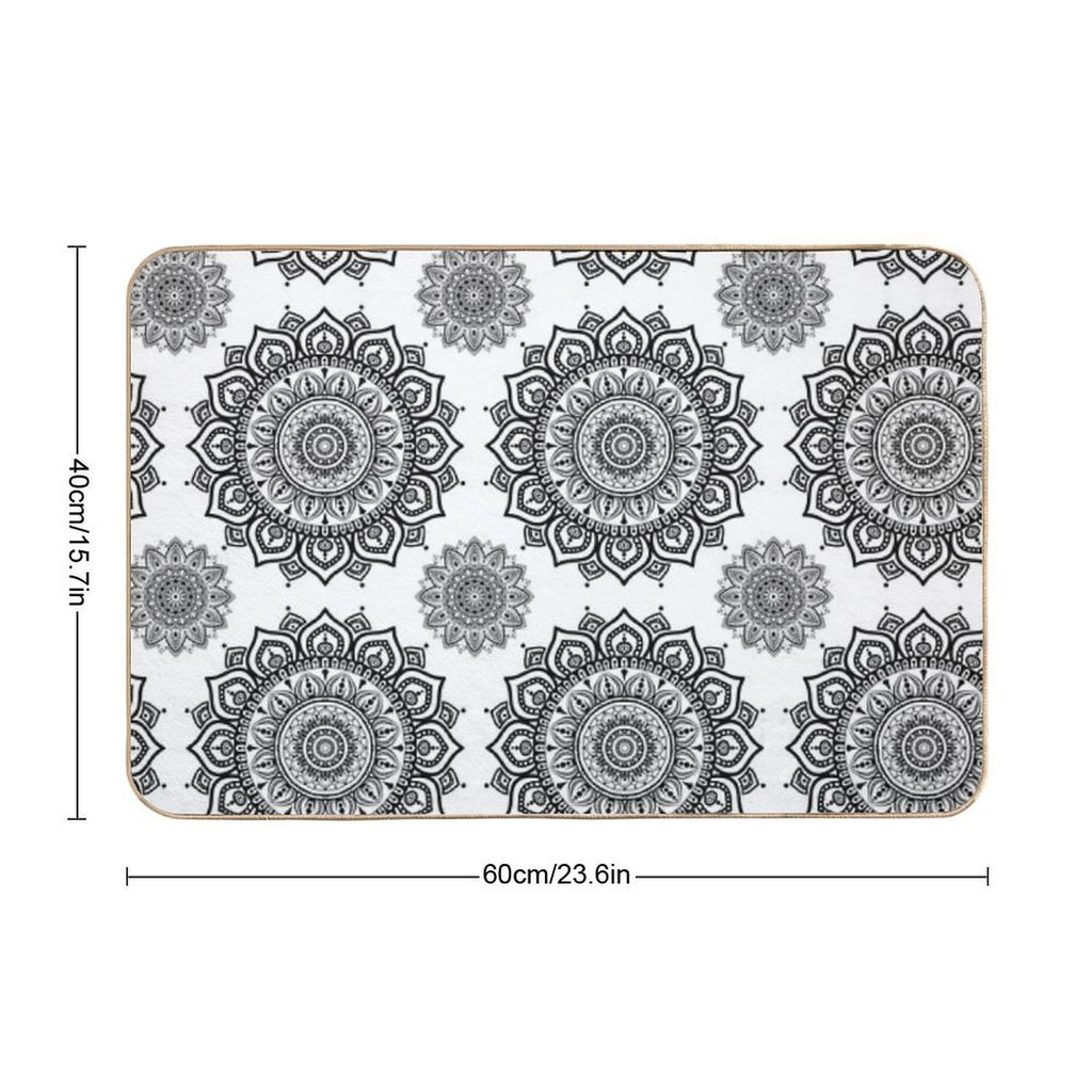 Mandala  Dirt-Trapping Bath Mat
