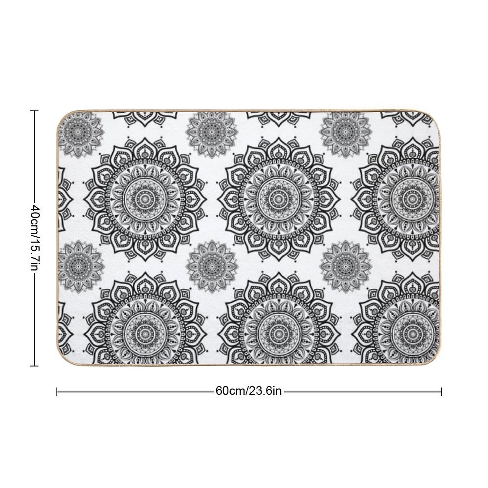 Mandala  Dirt-Trapping Bath Mat
