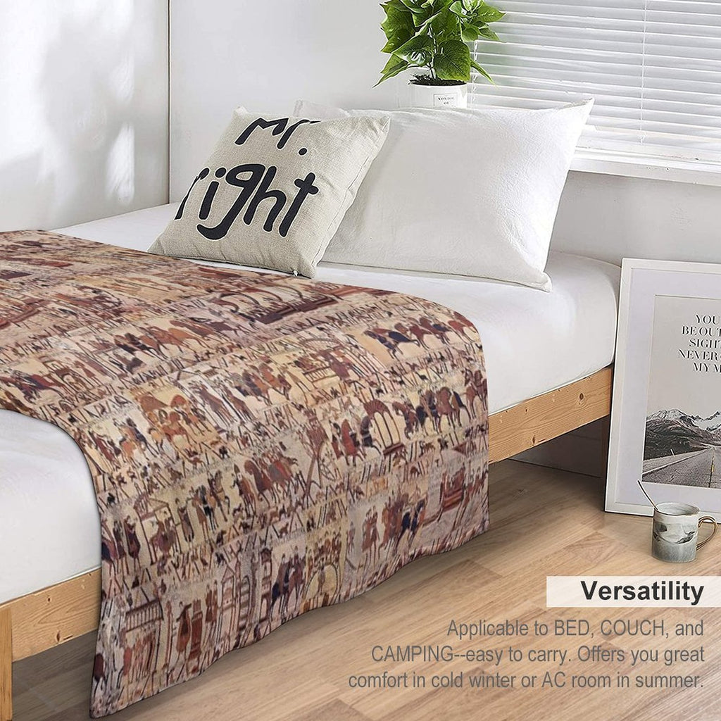 Bayeux Tapestry Velvety-soft Throw Blanket