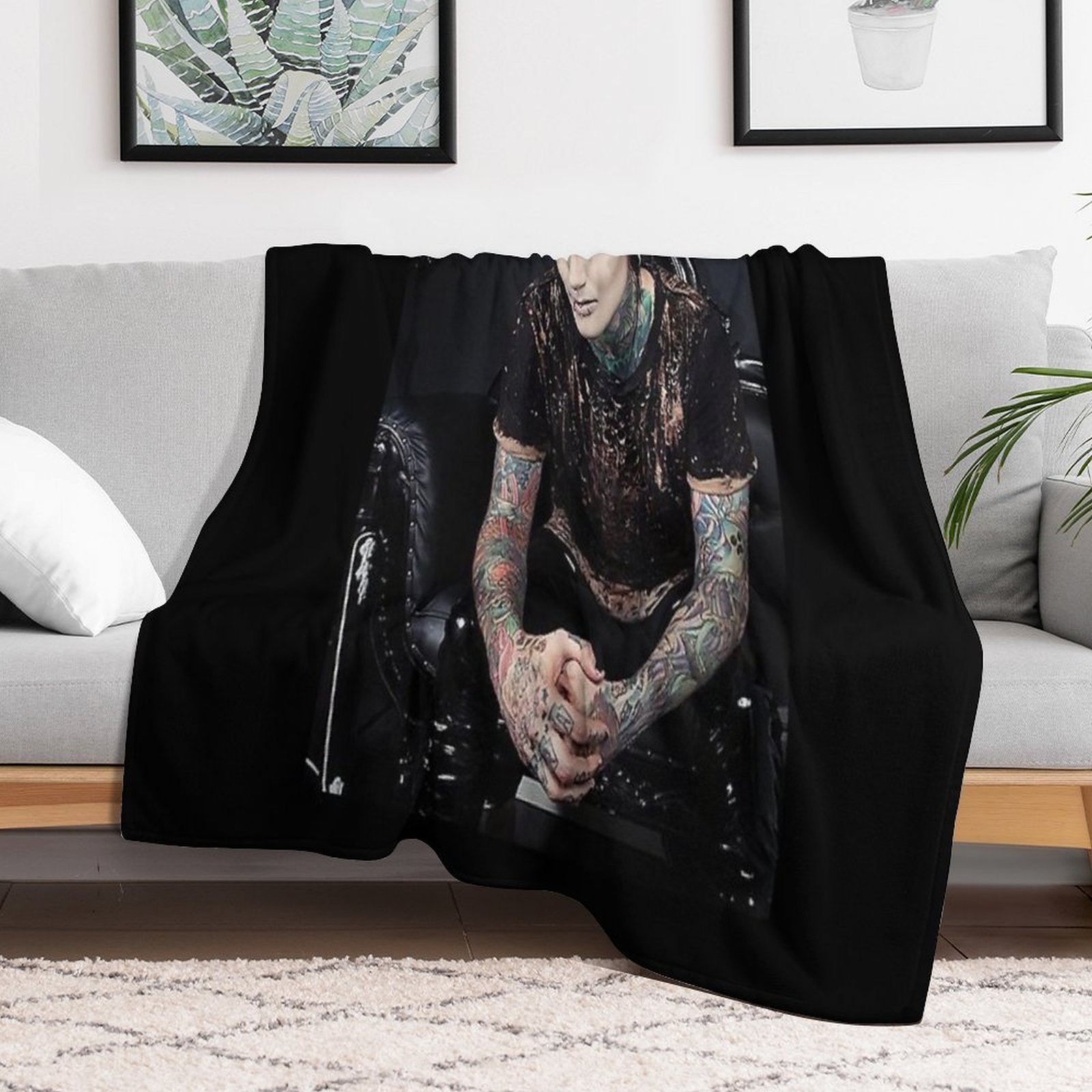 Chris Motionless Cerulli Chris Motionless Cerulli Chris Motionless Cerulli 7 Shrink-resistant Throw Blanket
