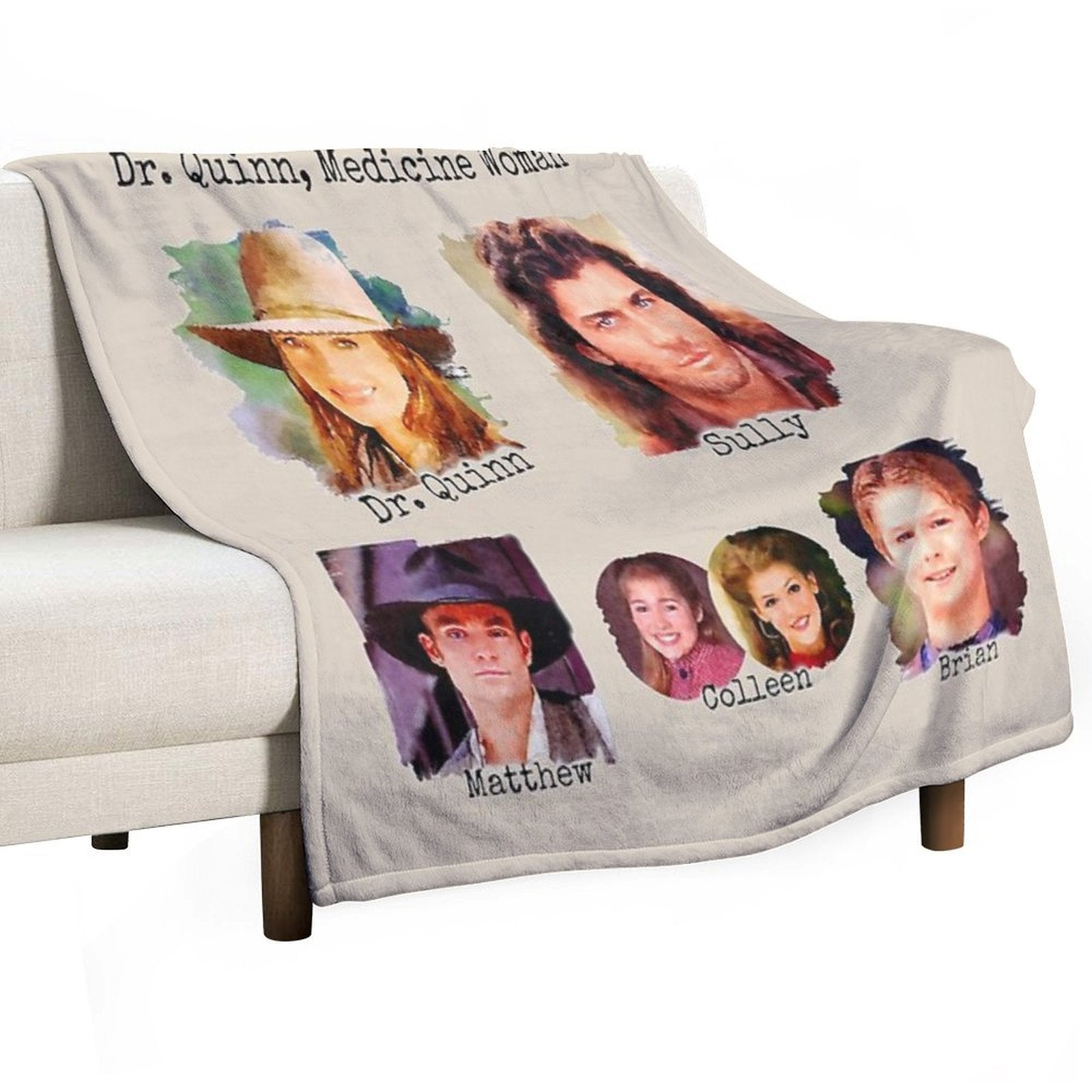 Dr. Quinn Medicine Woman Family Wrinkle-free Throw Blanket