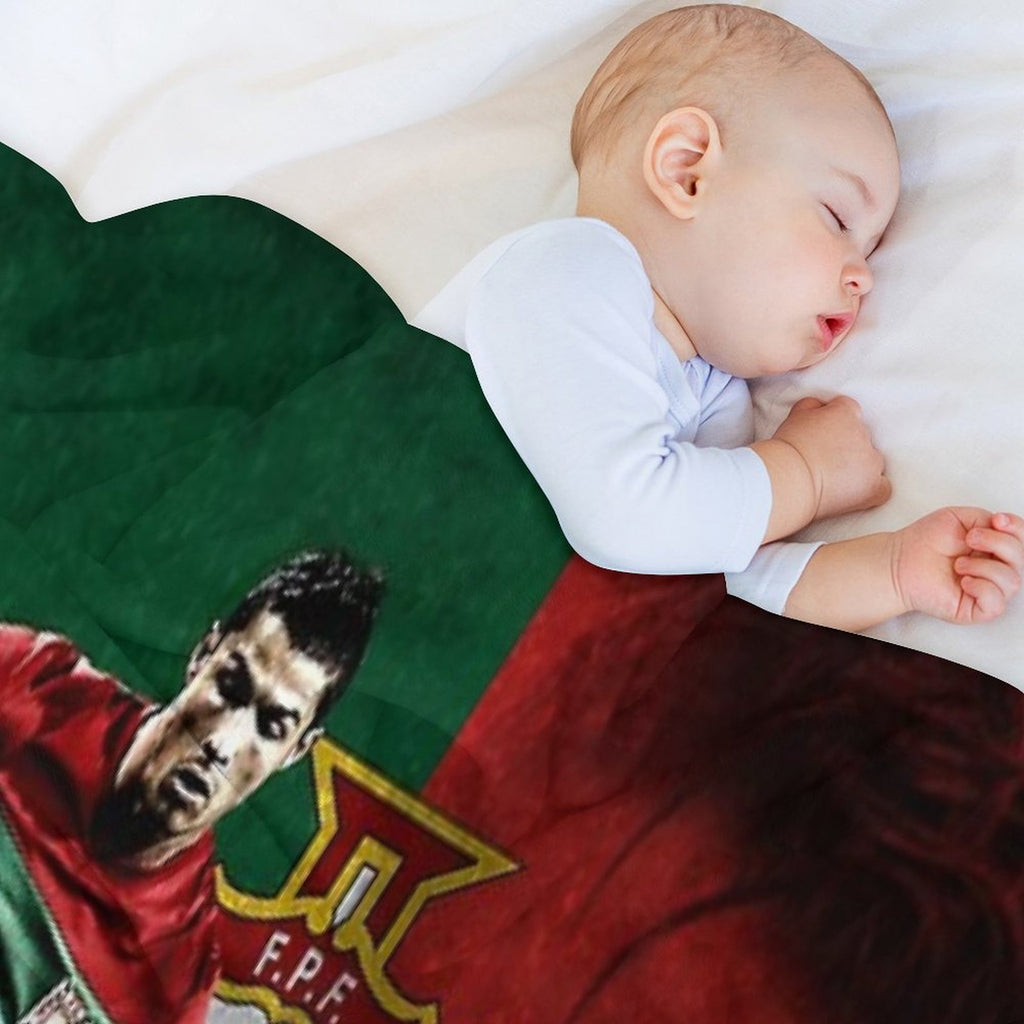 Art Cristiano Ronaldo All-season Throw Blanket
