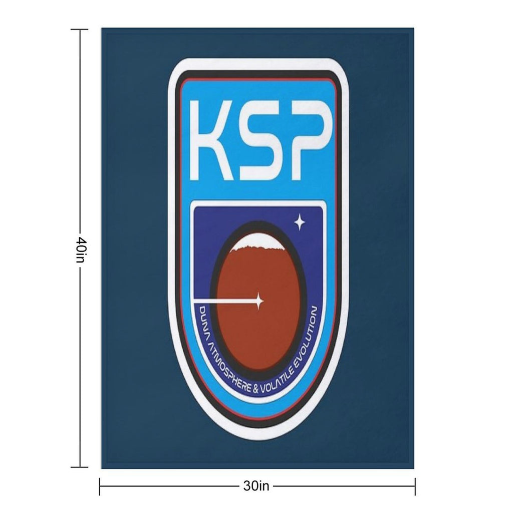 Kerbal Space Program  Duna Badge Compact Throw Blanket