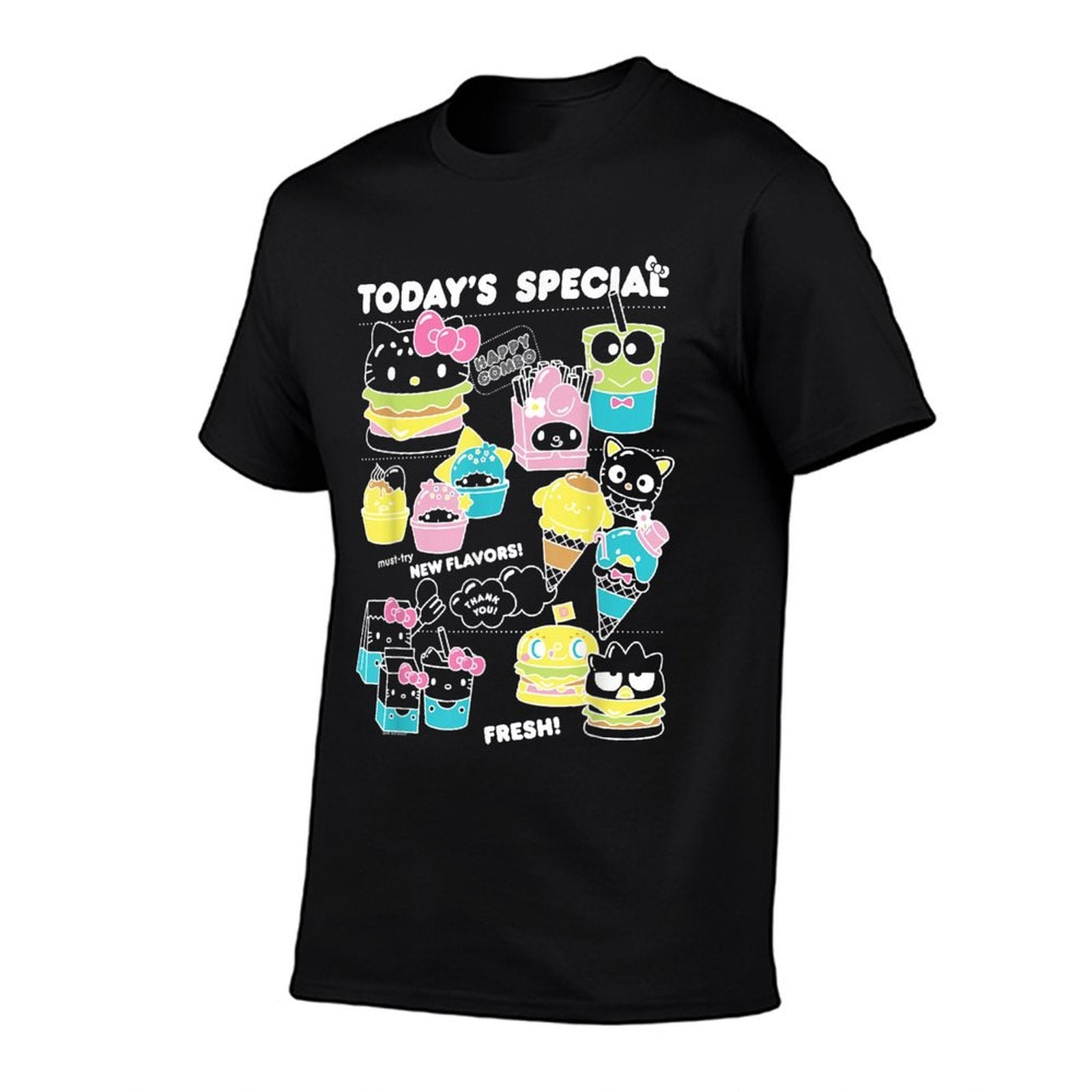 Hello Sanrio Kawaii Burger Shop Foodie Menu  Affordable Price T-Shirt