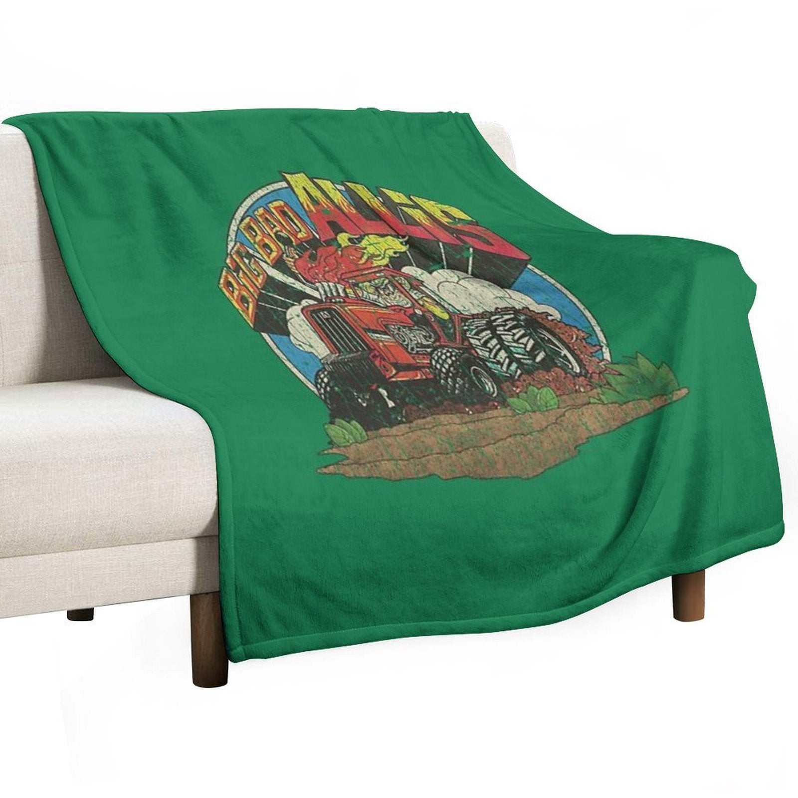 Big Bad Allis Tractor 1981 Quick-dry Throw Blanket