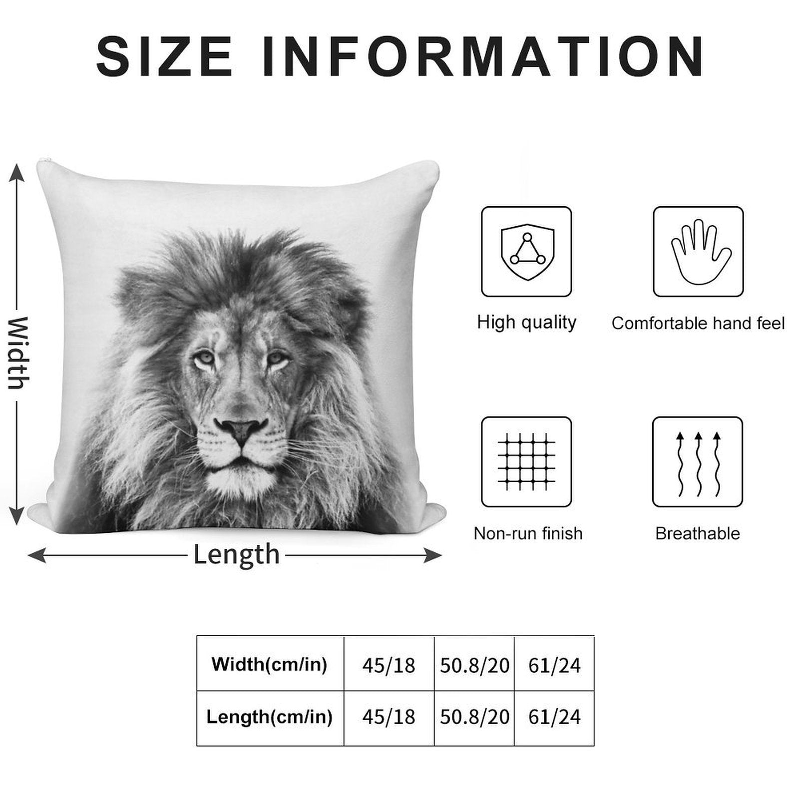 Lion Soft Gift Ready Throw Pillow