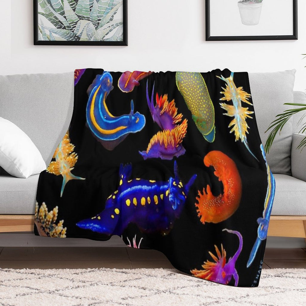 Nudibranchia All-season Throw Blanket