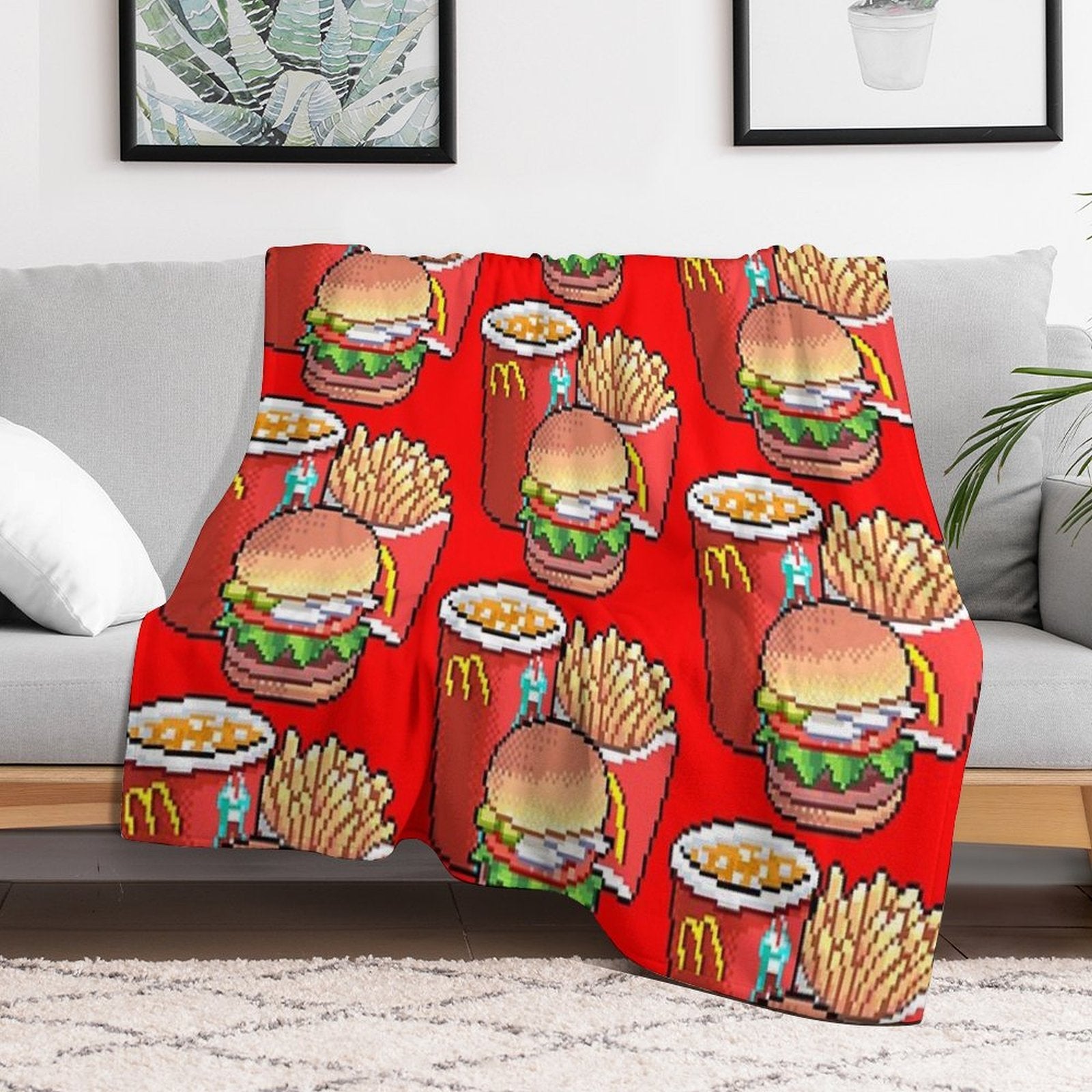 Hungry. Comfort Throw Blanket