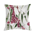 Flowering Gum Pink Australian Eucalyptus Leaves Soft Anti-Pilling Throw Pillow