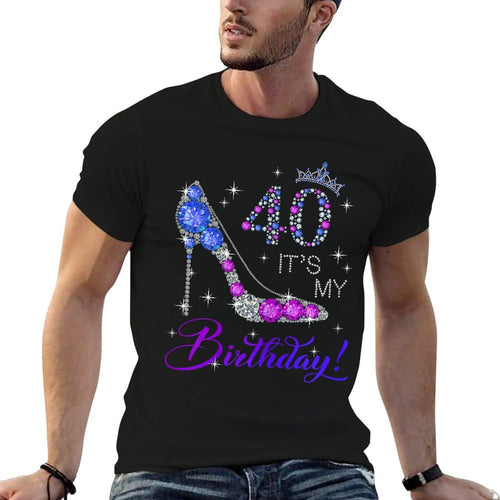 40 Years Old It's My Birthday for Women 40th Birthday  Vintage-inspired T-Shirt