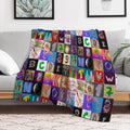 Alphabet 2023 Anti-pilling Throw Blanket
