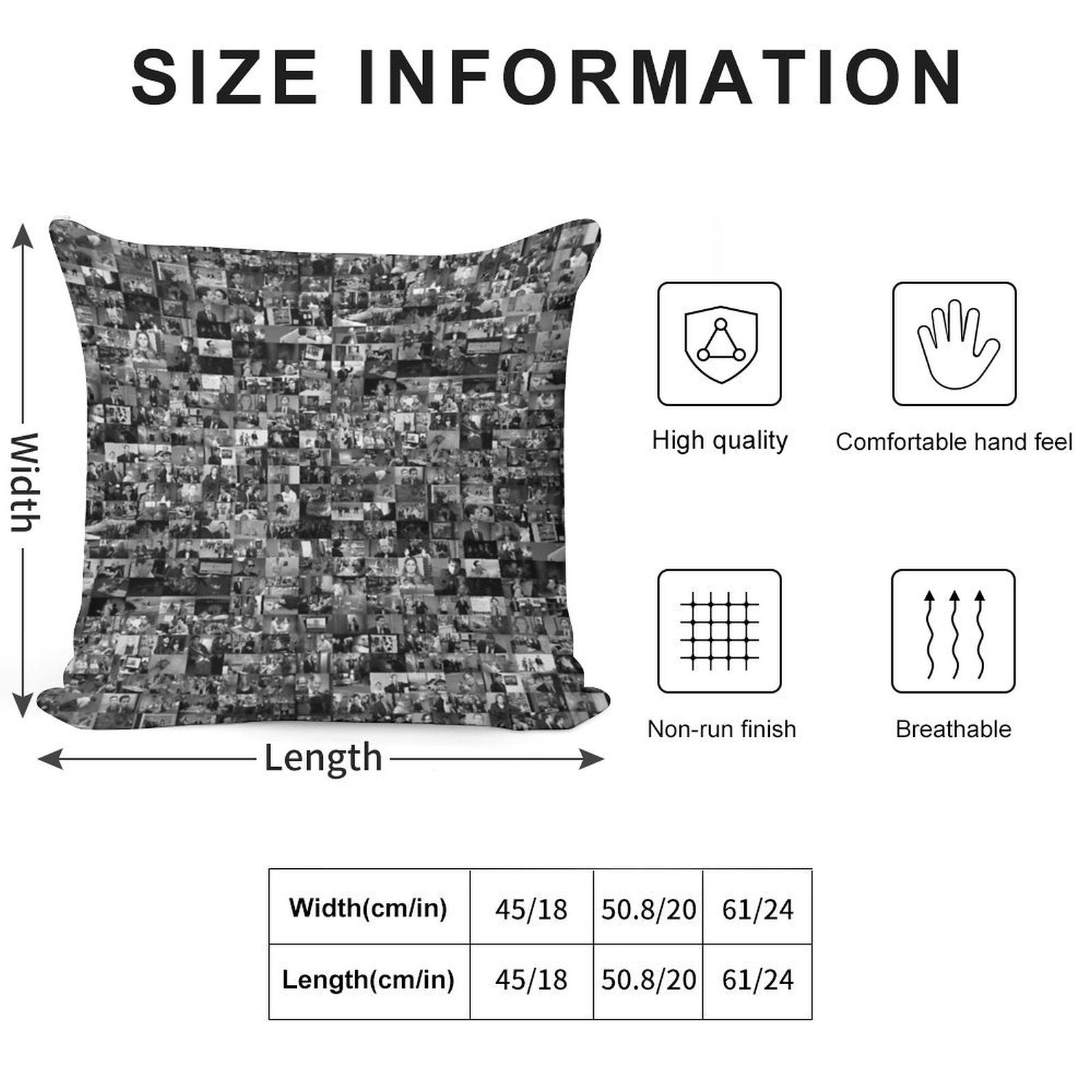 Every Episode of The Office Soft Shrink-Resistant Throw Pillow