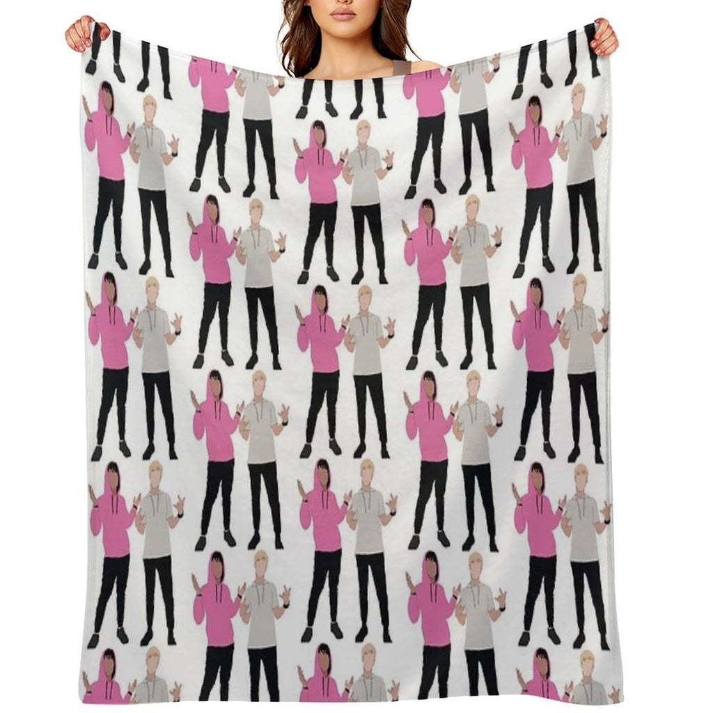 Sam And Colby Durable Throw Blanket