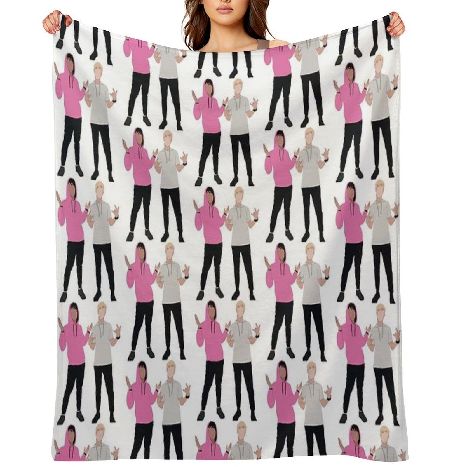 Sam And Colby Durable Throw Blanket