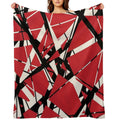 EVH Authentic Stripes Design (red) Multi-functional Throw Blanket