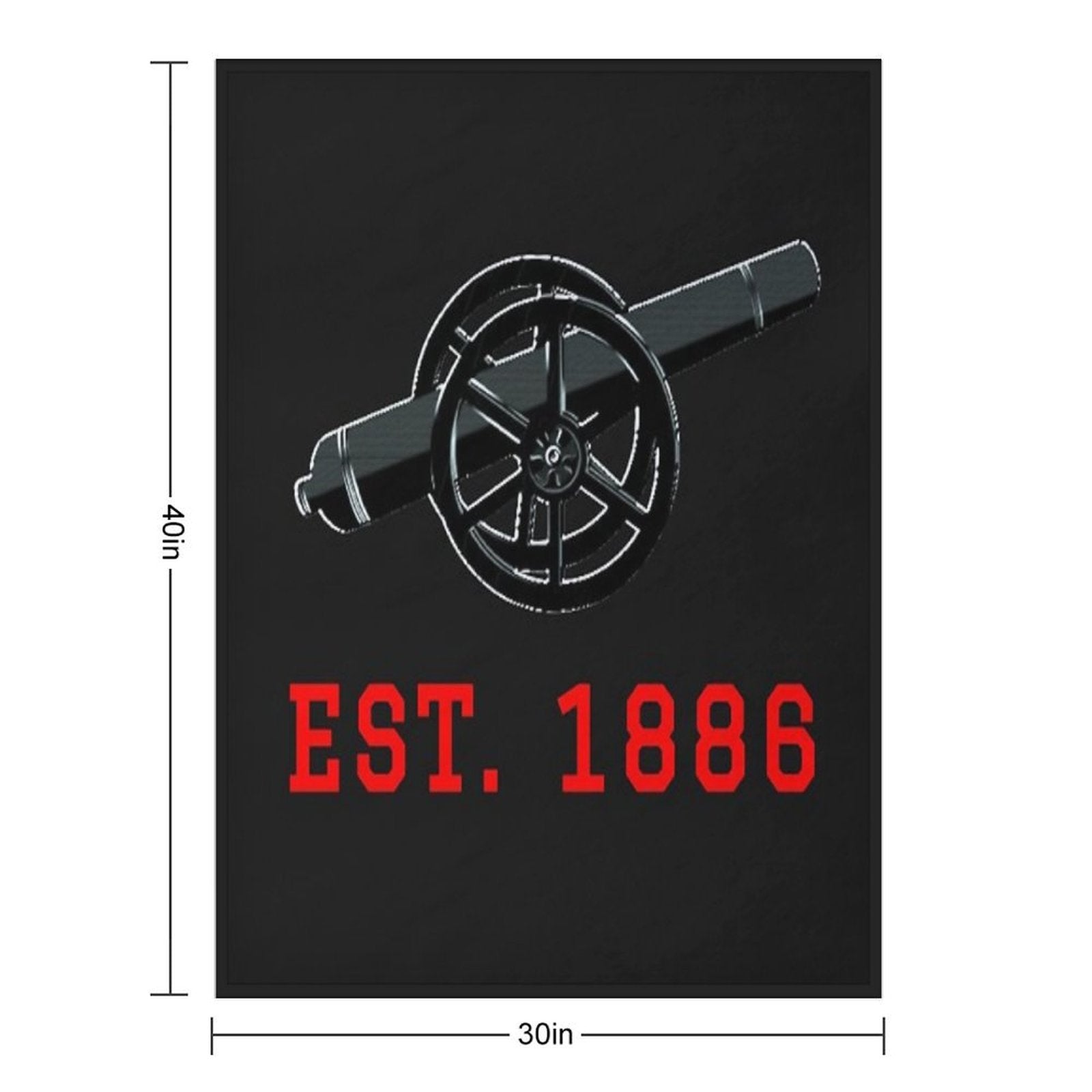 Established 1886 Wrinkle-free Throw Blanket