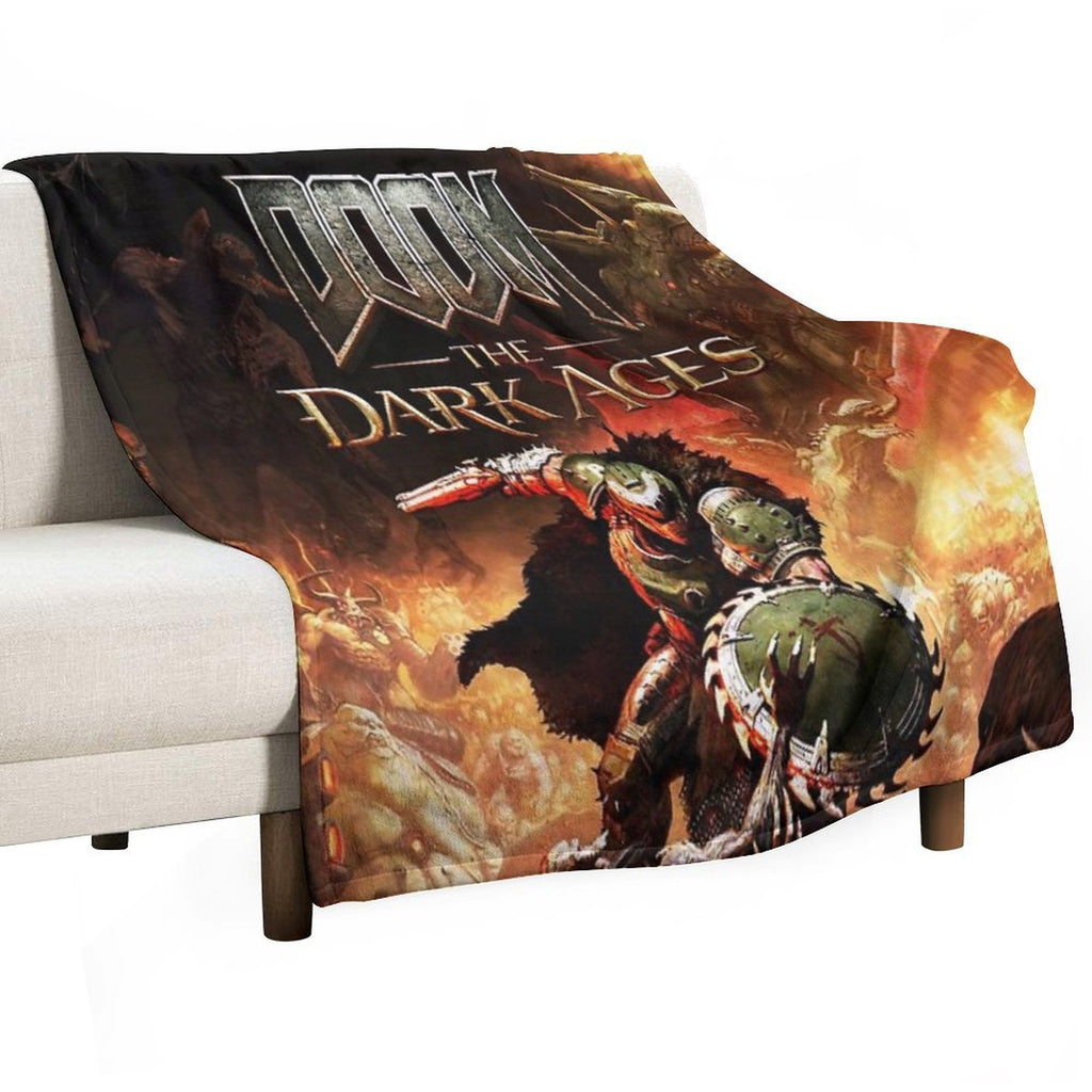 Doom The Dark Ages Video Game All-season Throw Blanket