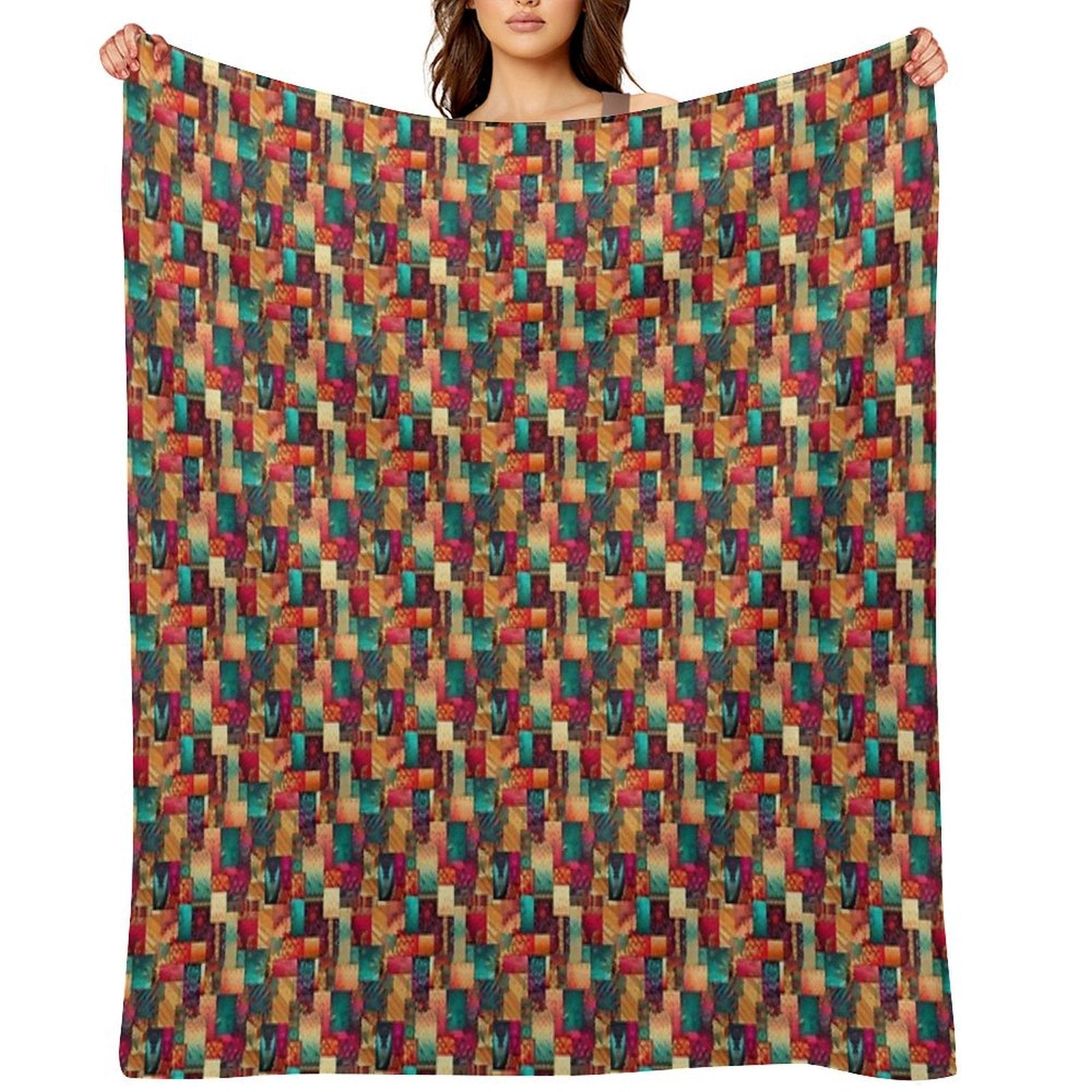 Patchwork Durable Throw Blanket