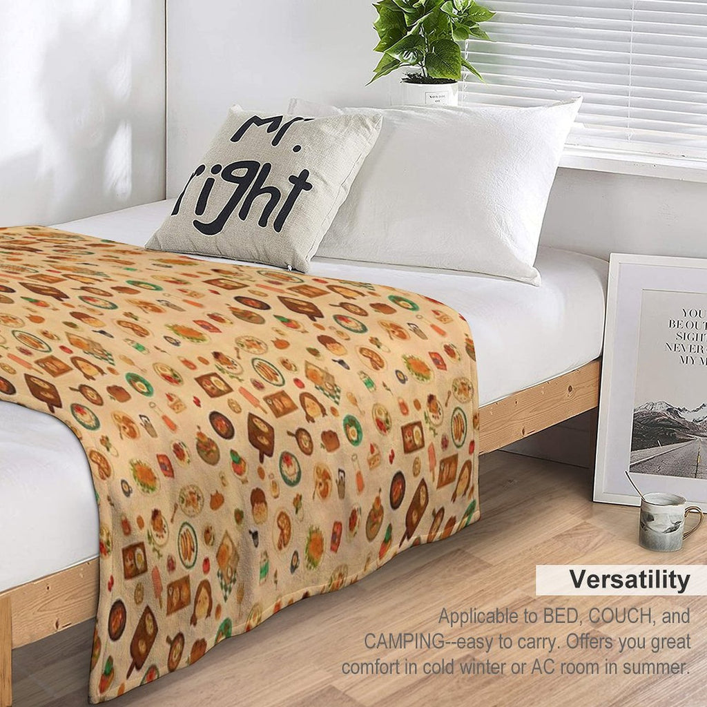 Dishes Quick-dry Throw Blanket