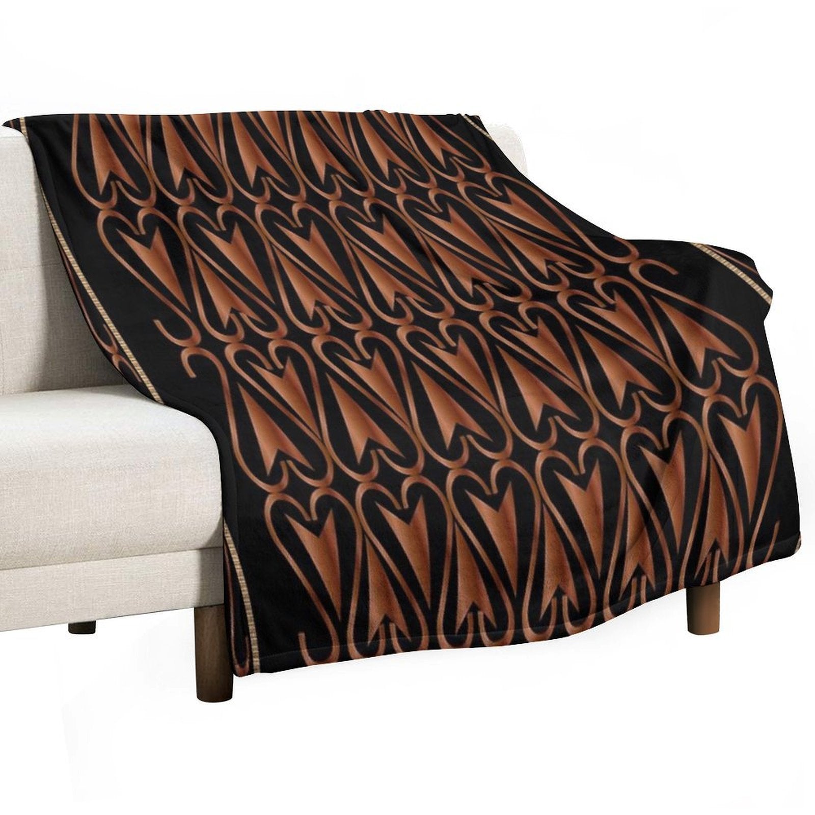 Ethnic Decorative Pattern Plush Throw Blanket