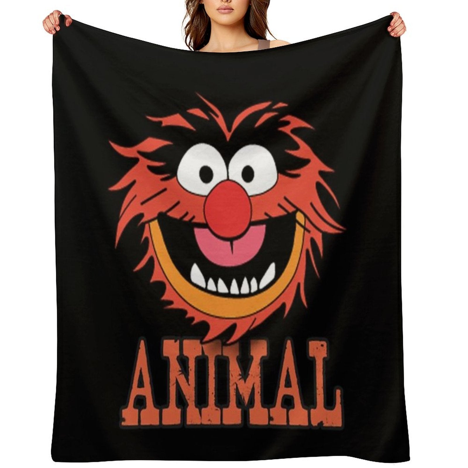RETRO ANIMAL SHOW Durable Throw Blanket
