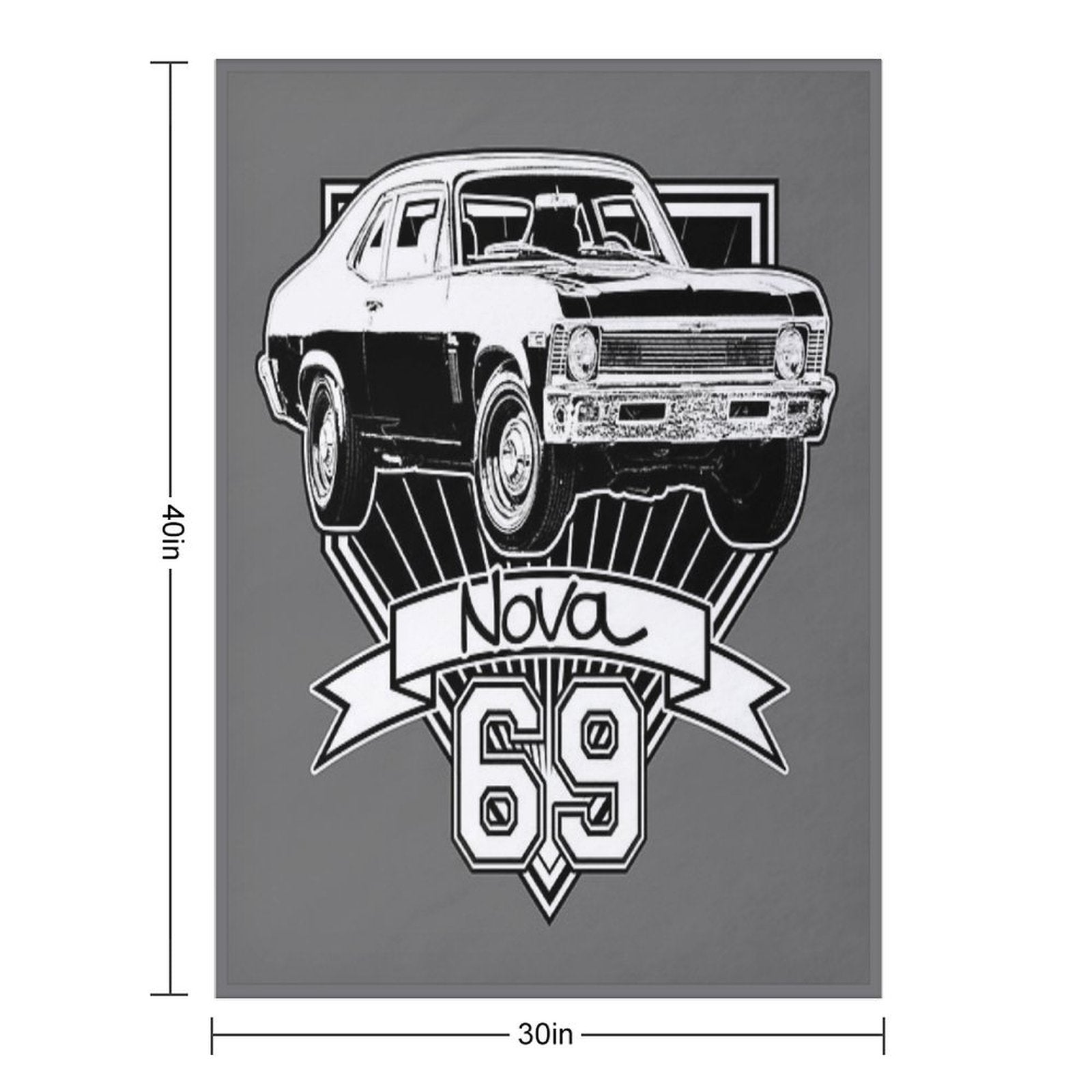 1969 Nova Gift-ready Throw Blanket