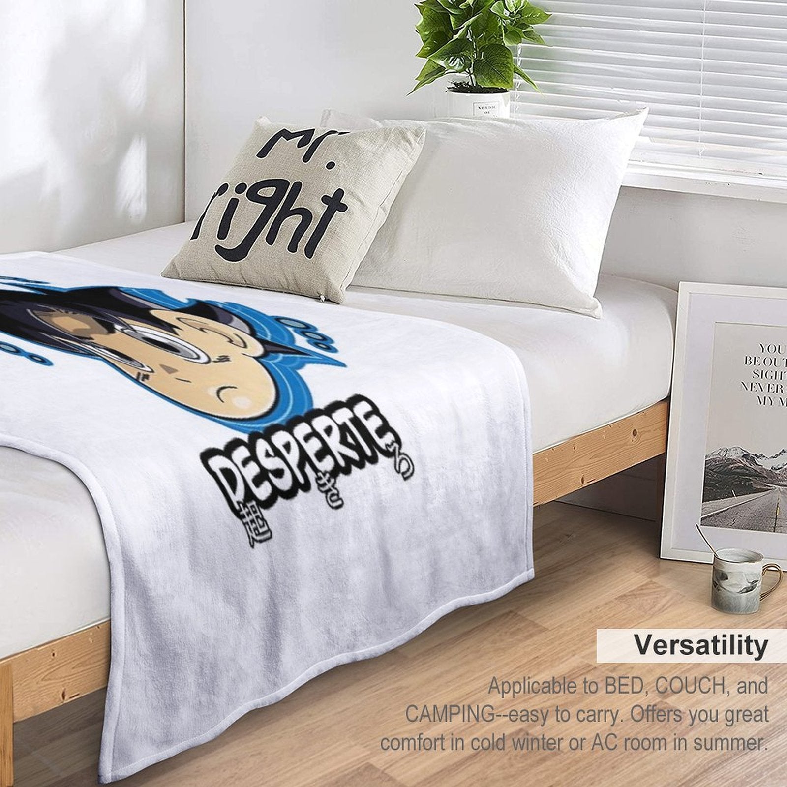 Chibi Ultra Instinct Goku Comfort Throw Blanket